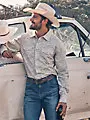 Wrangler Men's Retro Premium Long Sleeve Western Snap Printed Shirt 1