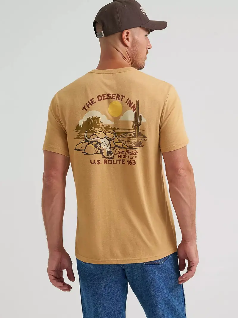 Wrangler Men's The Desert Inn Back Graphic T-Shirt 1