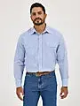 Wrangler Men's Wrinkle Resist Long-Sleeve Western Snap Stripe Shirt 1