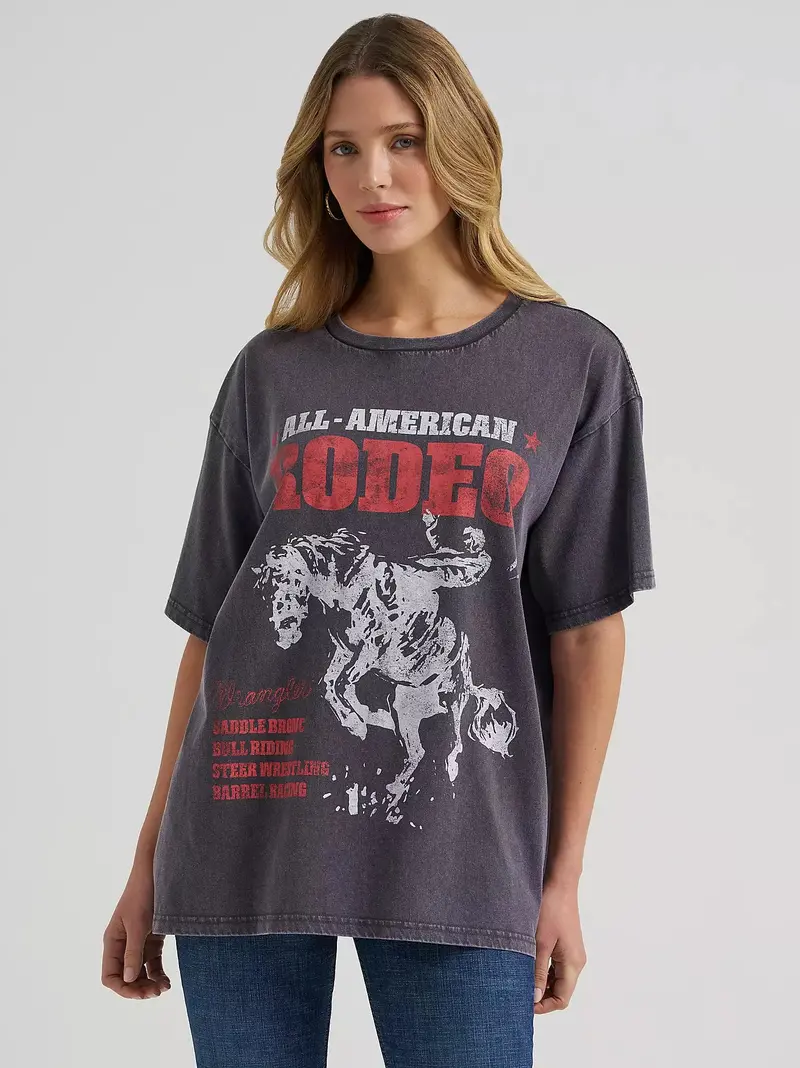 Wrangler Women's All American Rodeo Oversized Tee 1