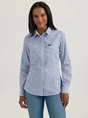 Wrangler Women's All Occasion Western Snap Shirt 1