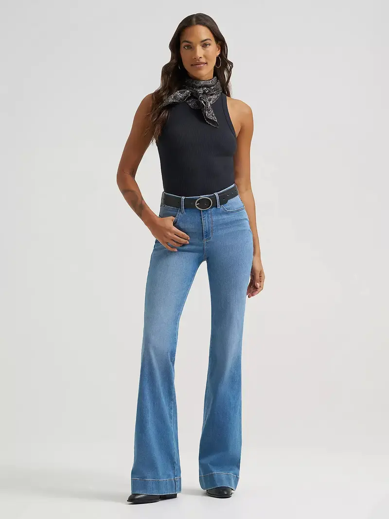 Wrangler Women's Bespoke High Rise Trouser Jean 1
