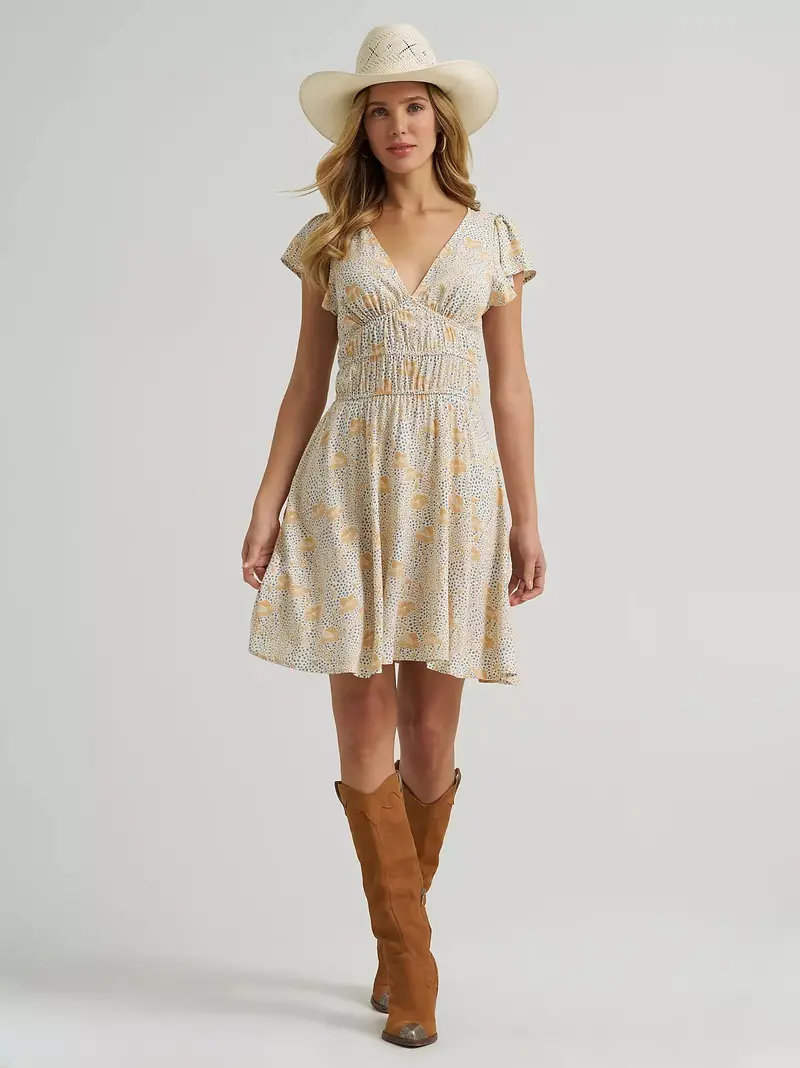 Wrangler Women's Tiered Bodice Dress 1