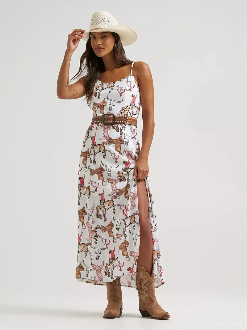 Wrangler Women's Western Tank Maxi Dress 1