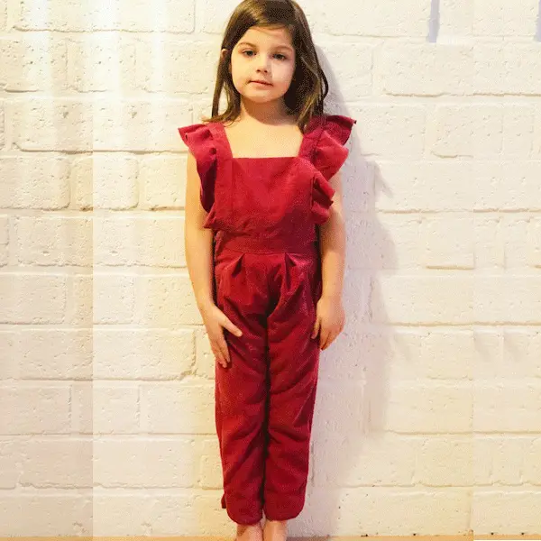 You Made My Day Children's 19Th Of January Ruffles Overall Pants - Printed Copy Shop (+£7.00) 1