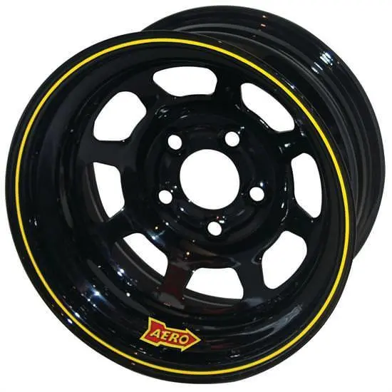 Aero Race 15X10 Black Racing Wheel – 1-Inch Lip, 4.75-Inch Backspacing 1