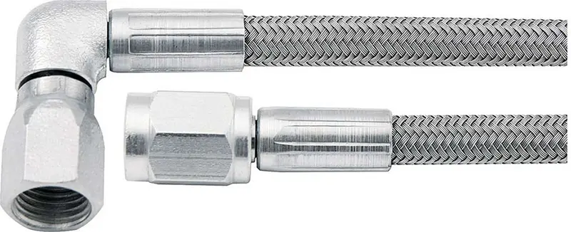 Allstar Performance -3 An Stainless Steel Brake Line – 15-Inch Length With 90-Degree Fitting (46302-15) 1