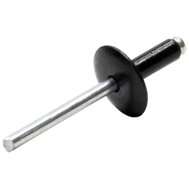 Allstar Performance Large-Head Rivets – Black Aluminum, 250-Pack 1
