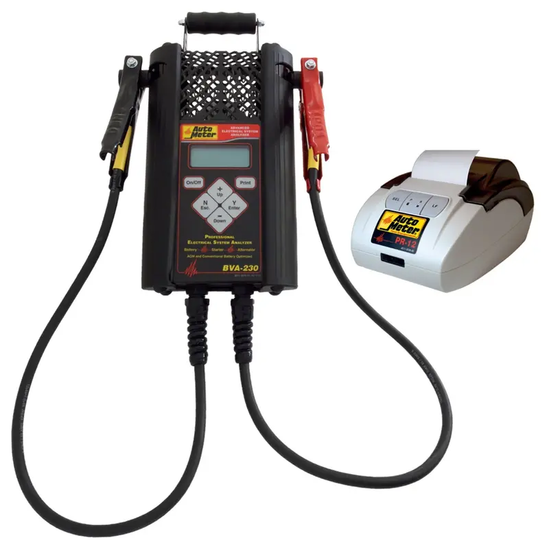 Autometer Bva-230 Battery & Charging System Tester With Pr-12 Thermal Printer 1