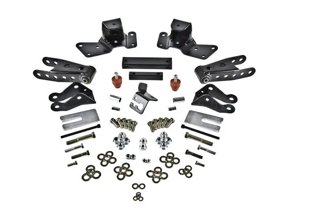 Belltech 4-Inch Drop Leaf Spring Kit – Front Hanger & Rear Shackle Set (6909) 1