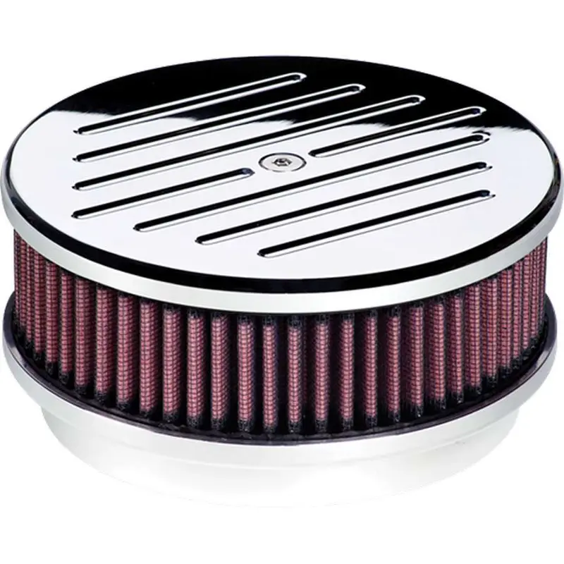 Billet Specialties 15120 Ball-Milled 6-3/8" Round Air Cleaner Assembly 1
