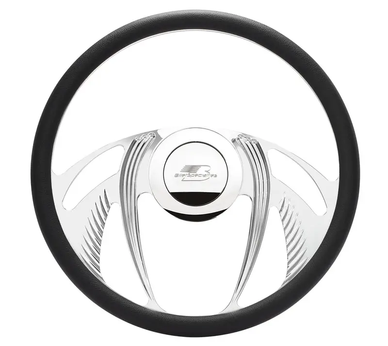 Billet Specialties Psycho Half-Wrap Steering Wheel – 15.5-Inch Diameter 1