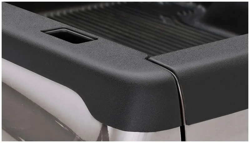 Bushwacker Ultimate Smoothback Bed Rail Cap – Matte Black With Stake Pockets 1