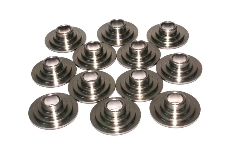 Comp Cams Titanium Retainer Set – 10-Degree, 1.625" Od, Designed For 26091 Valve Springs (12-Piece) 1