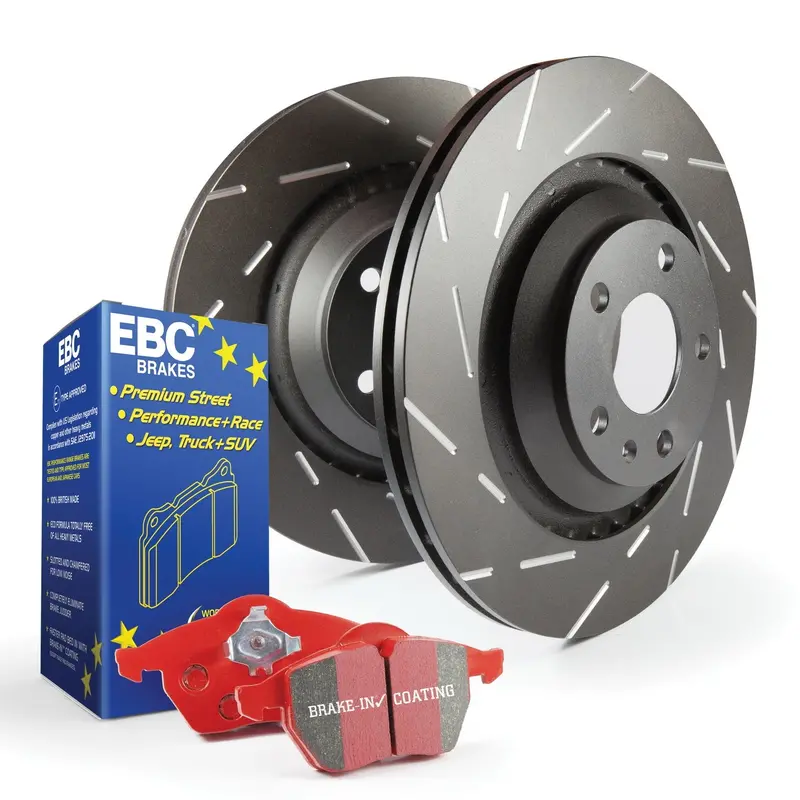Ebc S4 Redstuff Brake Kit With Usr Drilled & Slotted Rotors – Front Or Rear Application 1