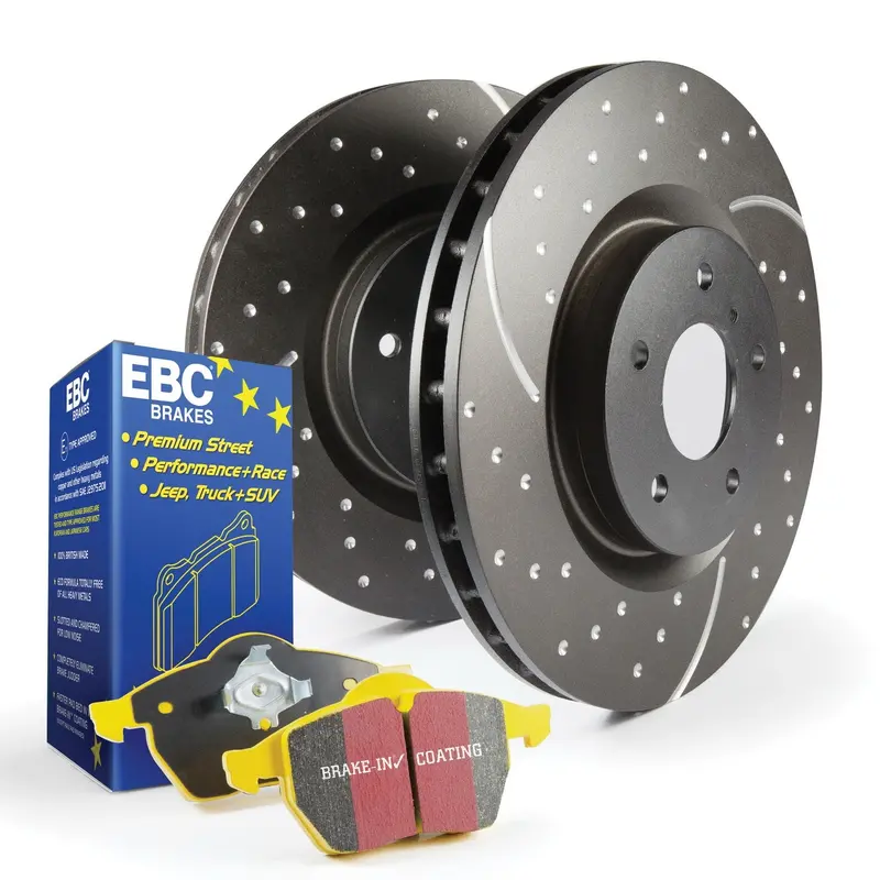 Ebc S5 Yellowstuff Brake Kit With Gd Grooved Rotors – High-Friction Street & Track Package 1