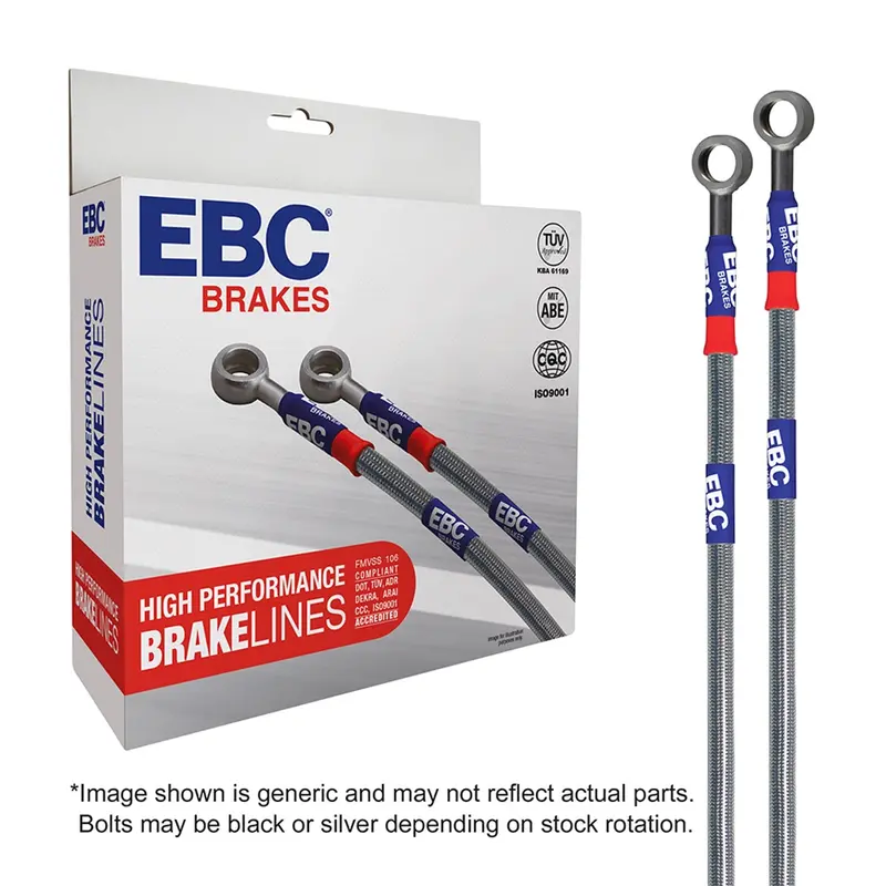 Ebc Stainless Steel Braided Brake Lines – Dot-Compliant, Corrosion-Resistant Kit (Bla7229-3L) 1