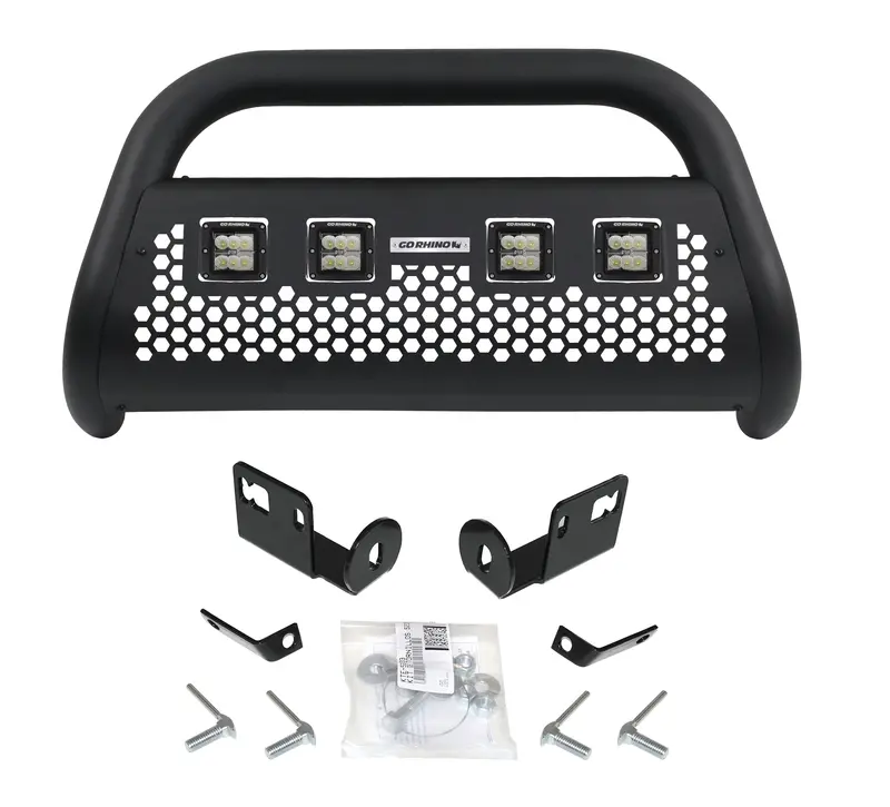 Go Rhino Defensa Rc2 Bull Bar – Dual-Layer Design With 3-Inch Dually Mounts & Installation Kit 1