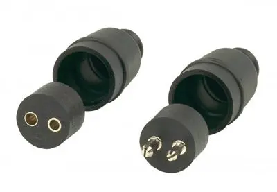 Husky Towing 2-Pole In-Line Wiring Connector Set – Matched Male/Female Pairs 1
