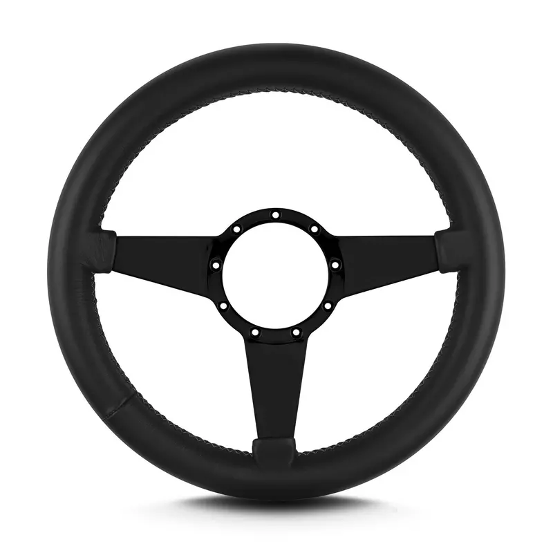 Lokar 86501 Lecarra Mark Iv Steering Wheel – 14-Inch Black Rim With Thick Grip 1