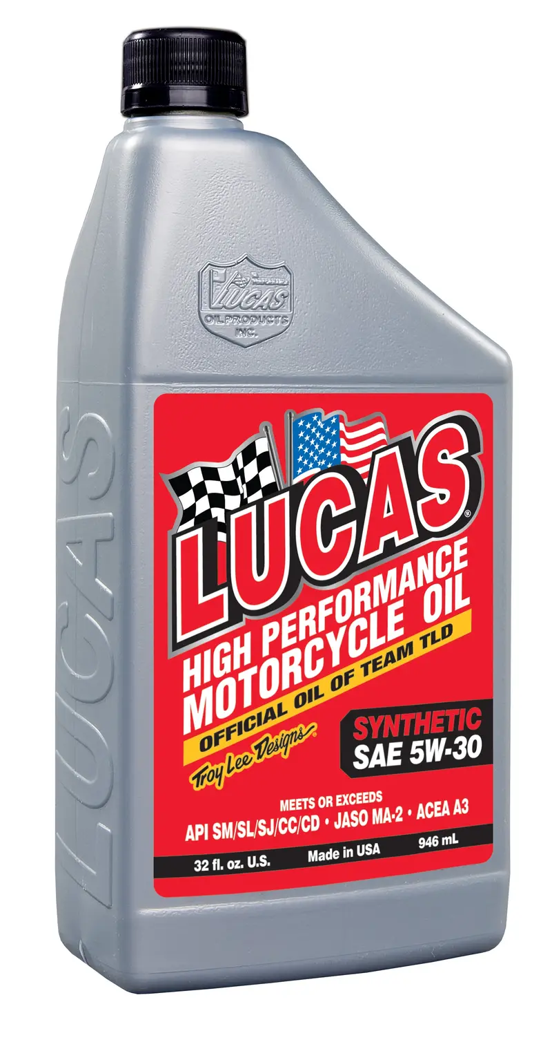 Lucas Oil 10706 Synthetic 5W-30 Motorcycle Engine Oil 1