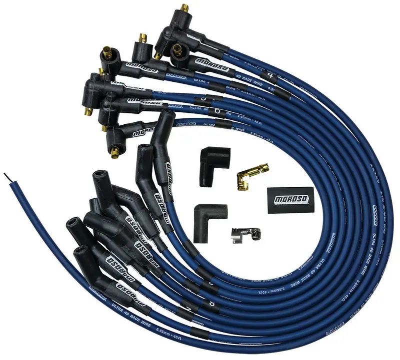 Moroso Ultra 40 Plug Wire Set – Ford 302 V8 Specific, High-Energy Ignition 1