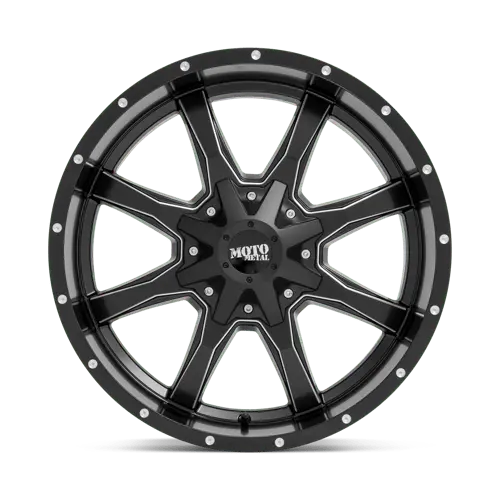Moto Metal Mo970 18X9 Inch Alloy Wheel – 5X5.0/5.5 Bolt Pattern, Gloss Black With Machined Face 1
