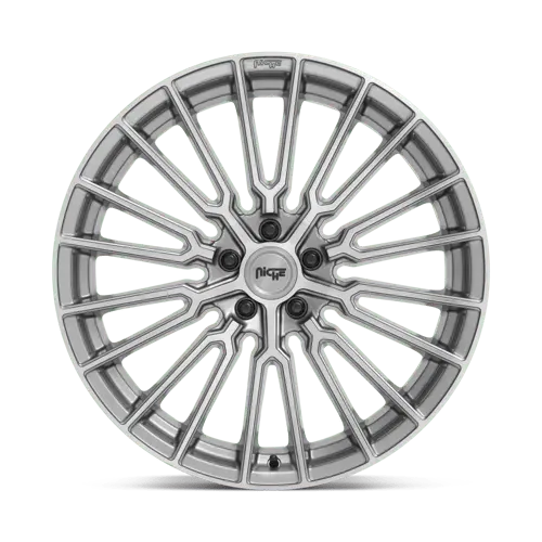 Niche M251220065+35 Alloy Wheel – 22×10", 5×4.5", +35Mm Offset, Platinum Brushed Finish 1