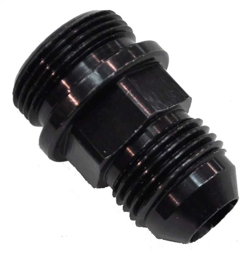 Quick Fuel Technology -8An Fuel Fitting – 7/8"-20 Male Thread, Anodized Black (19-38Qft) 1