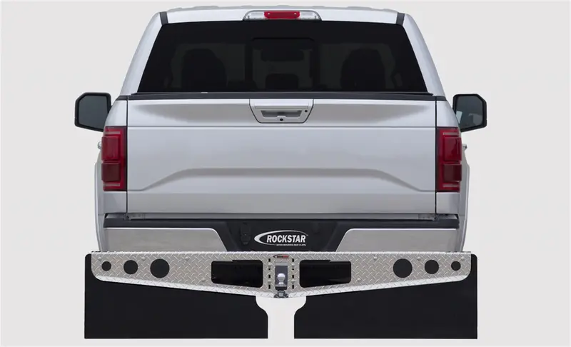 Rockstar Xl Hitch-Mount Mud Flaps – Aluminum Frame With Stabilizer Plate 1