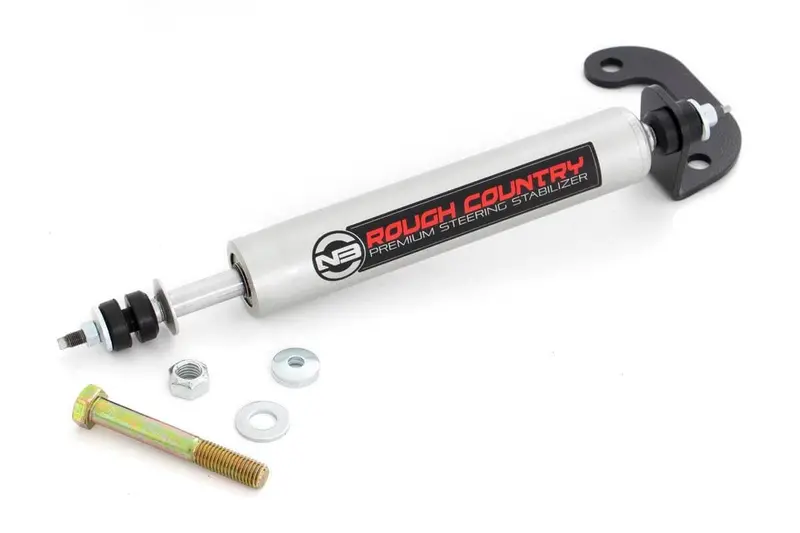 Rough Country 8737130_A Heavy-Duty Steering Stabilizer For 4–6 Inch Lifted Gm N3 Suvs (1992–1999 4Wd) 1