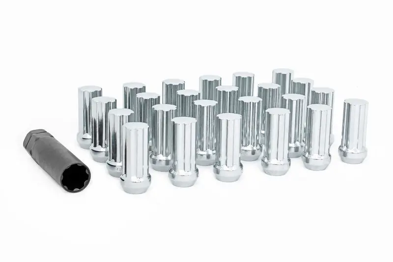 Rough Country Chrome Lug Nut Set – M12X1.25 Thread, 24-Piece 1