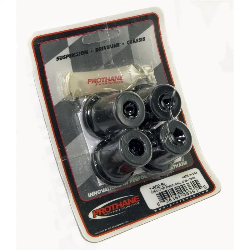 Rugged Ridge 1-802Bl Rear Shackle Bushing – Durable Black Rubber Isolator For Leaf Spring Suspension 1