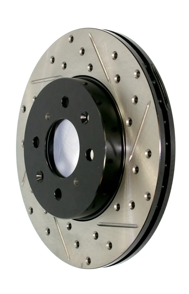 Stoptech 127.22013L Sport Front Left Drilled And Slotted Brake Rotor 1