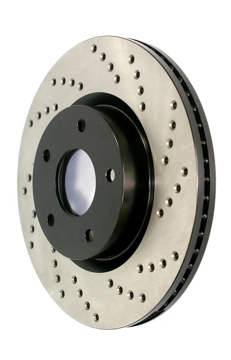 Stoptech Sport Rear Left Cross-Drilled Brake Rotor – Model 128.62025L 1