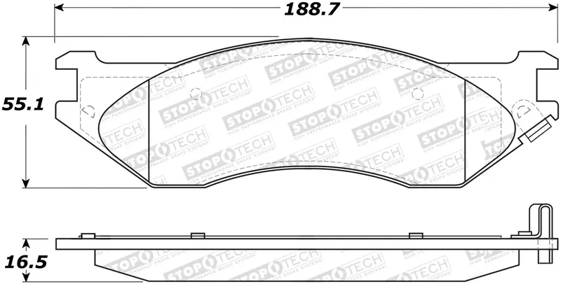 Stoptech Street Select Brake Pads – High-Performance Ceramic Compound (Model 305.07021) 1