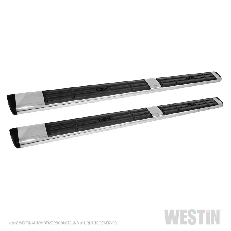 Westin 22-6040 Premier 6-Inch Oval Nerf Step Bars – Polished Stainless Steel 1