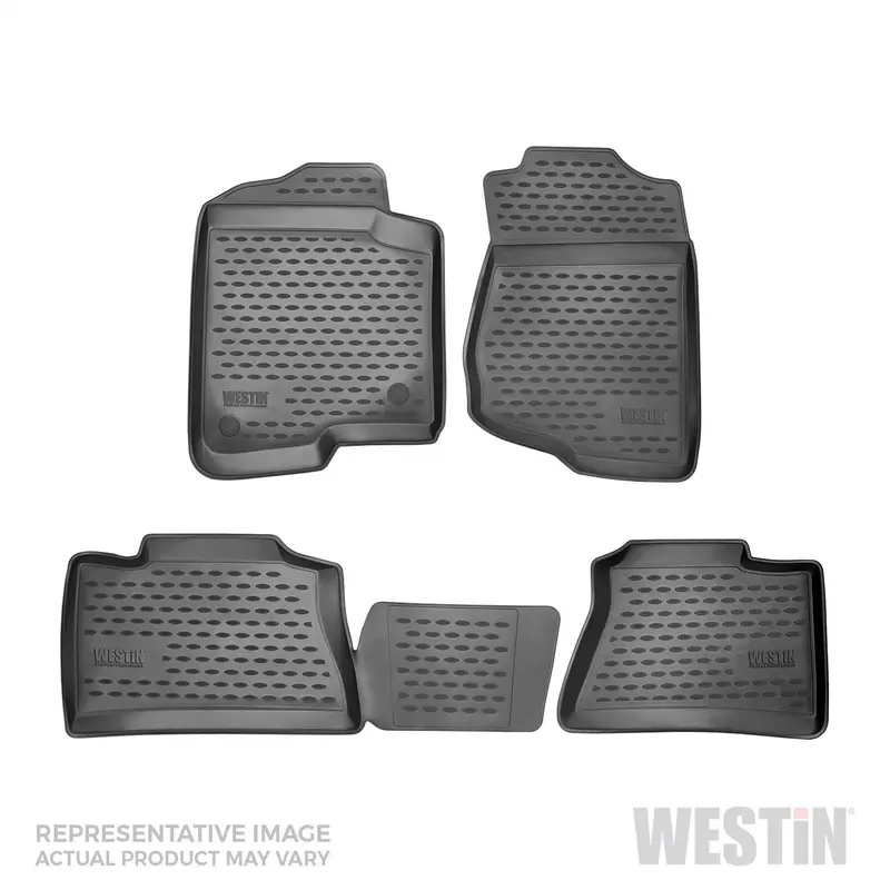 Westin 74-23-51011 Profile Floor Liners – 4-Piece Black Set For Front And Rear Rows 1