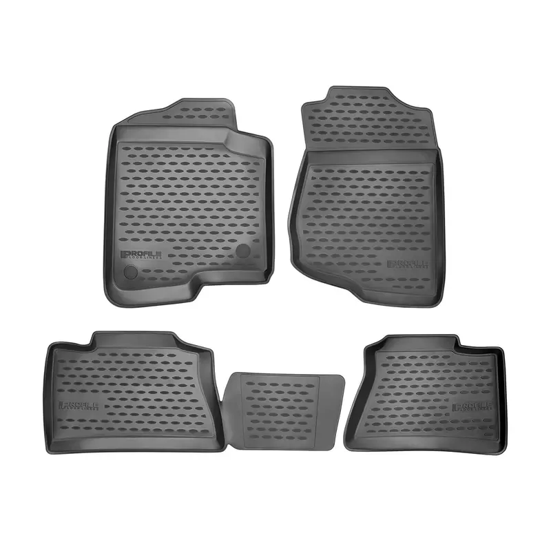 Westin 74-27-41012 Profile Black Floor Liners — 4-Piece Set (Front & Rear) 1